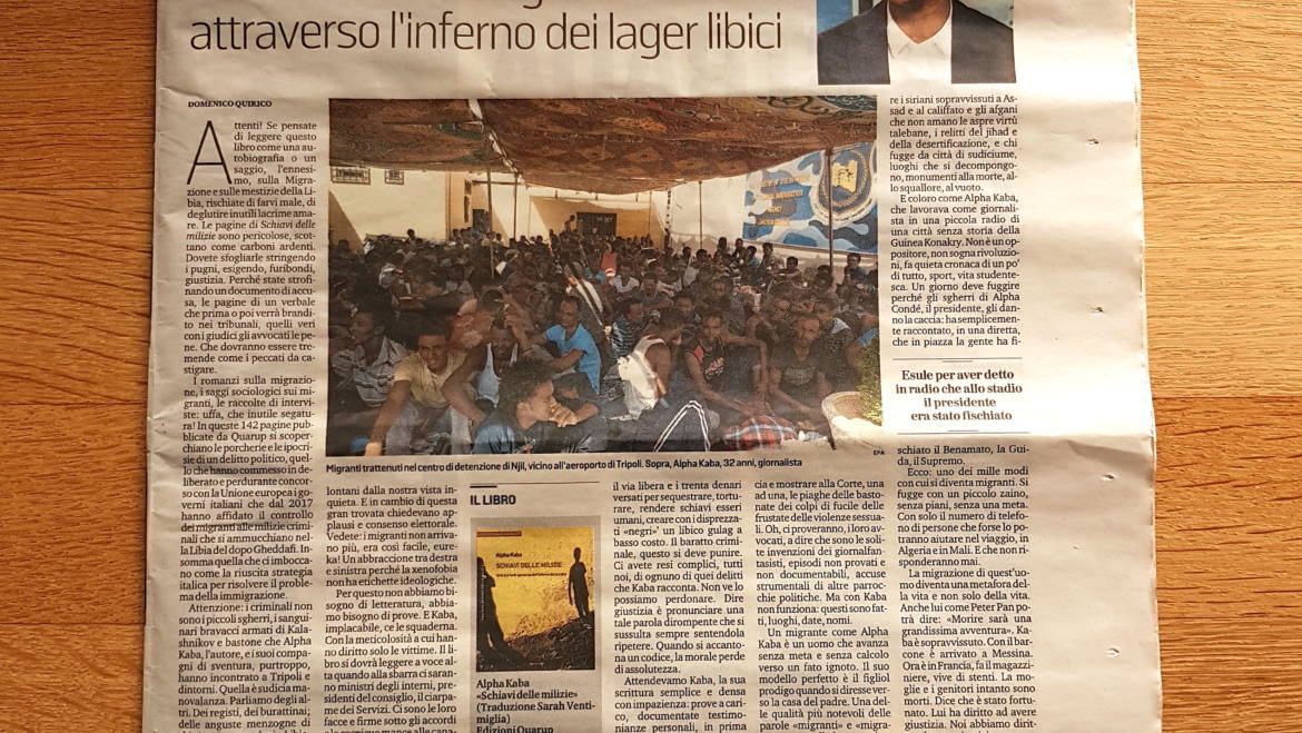 Alpha Kaba, il sopravvissuto. Il racconto della fuga dalla Guinea attraverso l’inferno dei lager libici